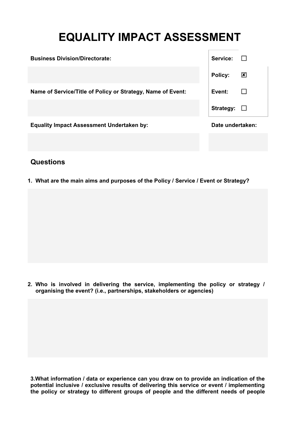 Equality Impact Assessment s3