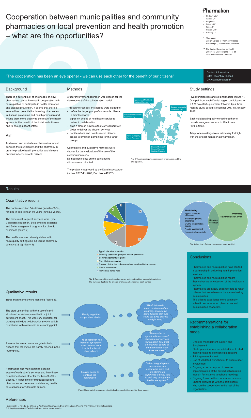 Co-Operation Between Municipalities and Pharmacies on Local Disease