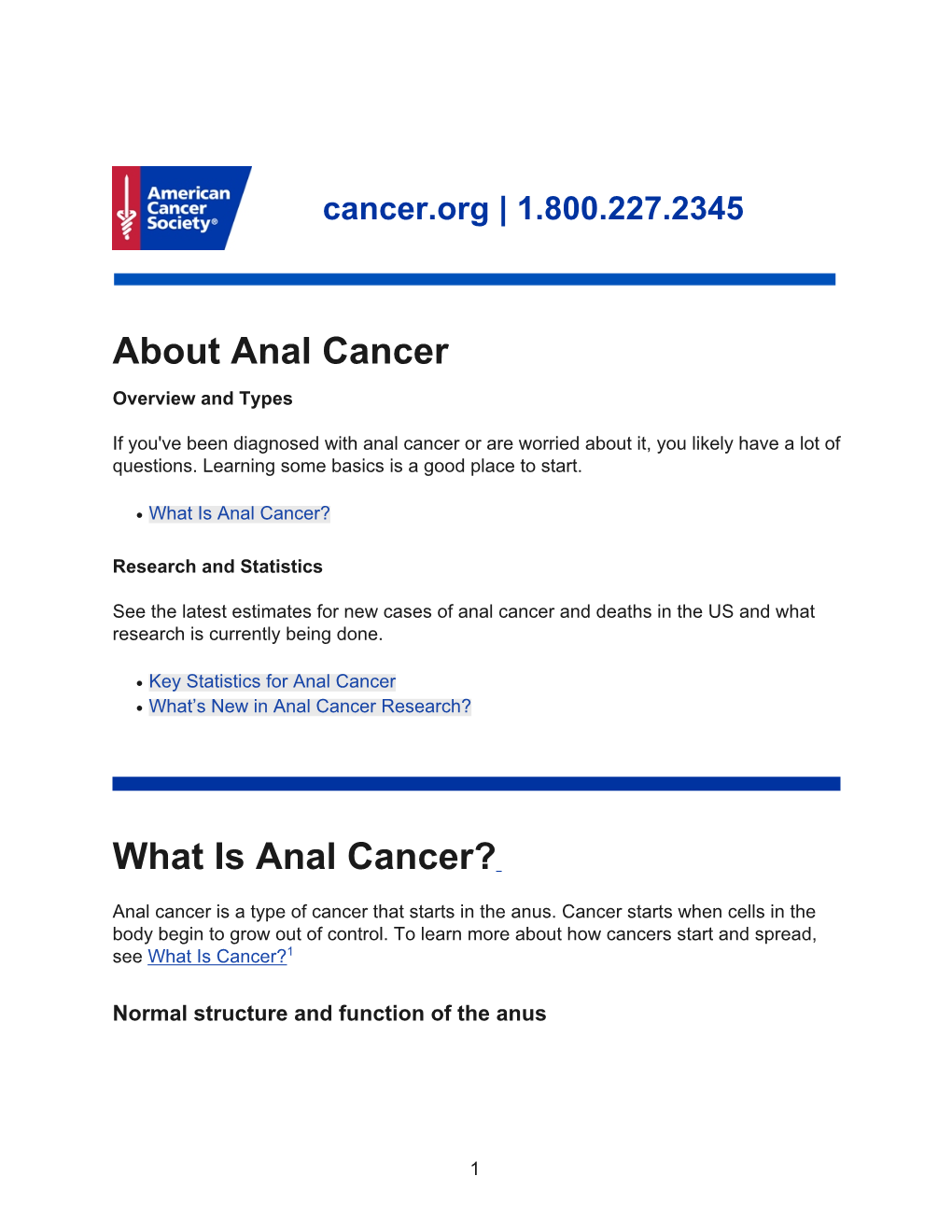 What Is Anal Cancer?