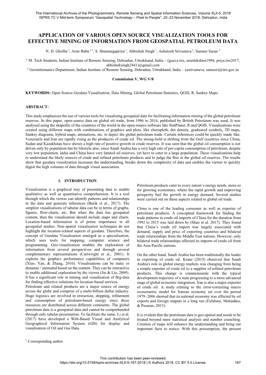 Application of Various Open Source Visualization Tools for Effective Mining of Information from Geospatial Petroleum Data