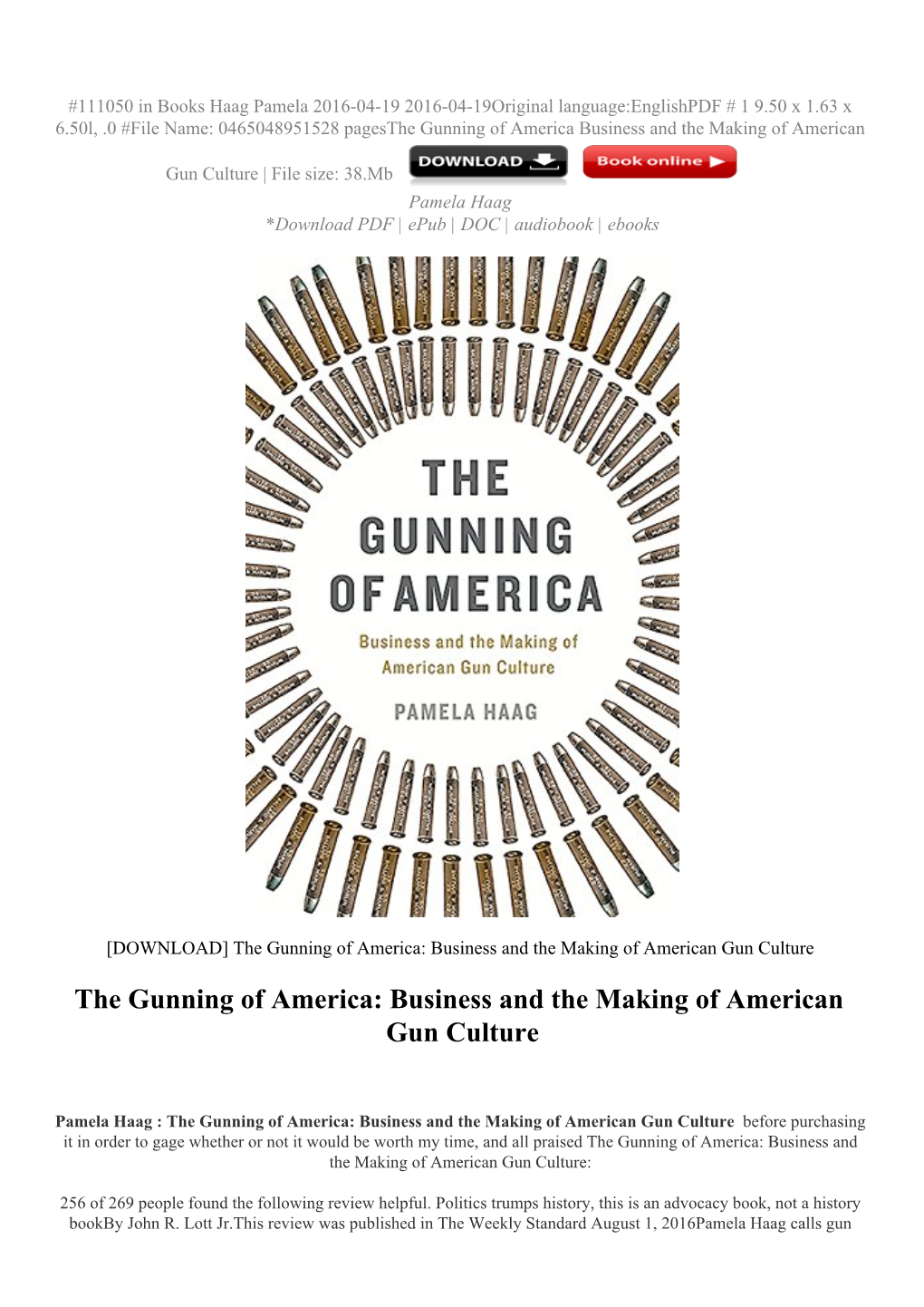 Business and the Making of American Gun Culture