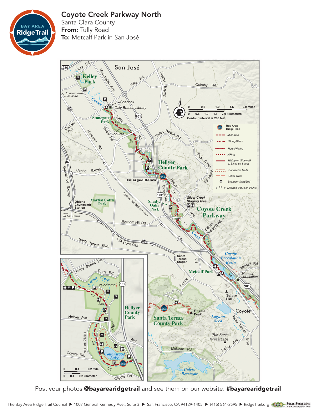 Coyote Creek Parkway North Santa Clara County From: Tully Road To: Metcalf Park in San José