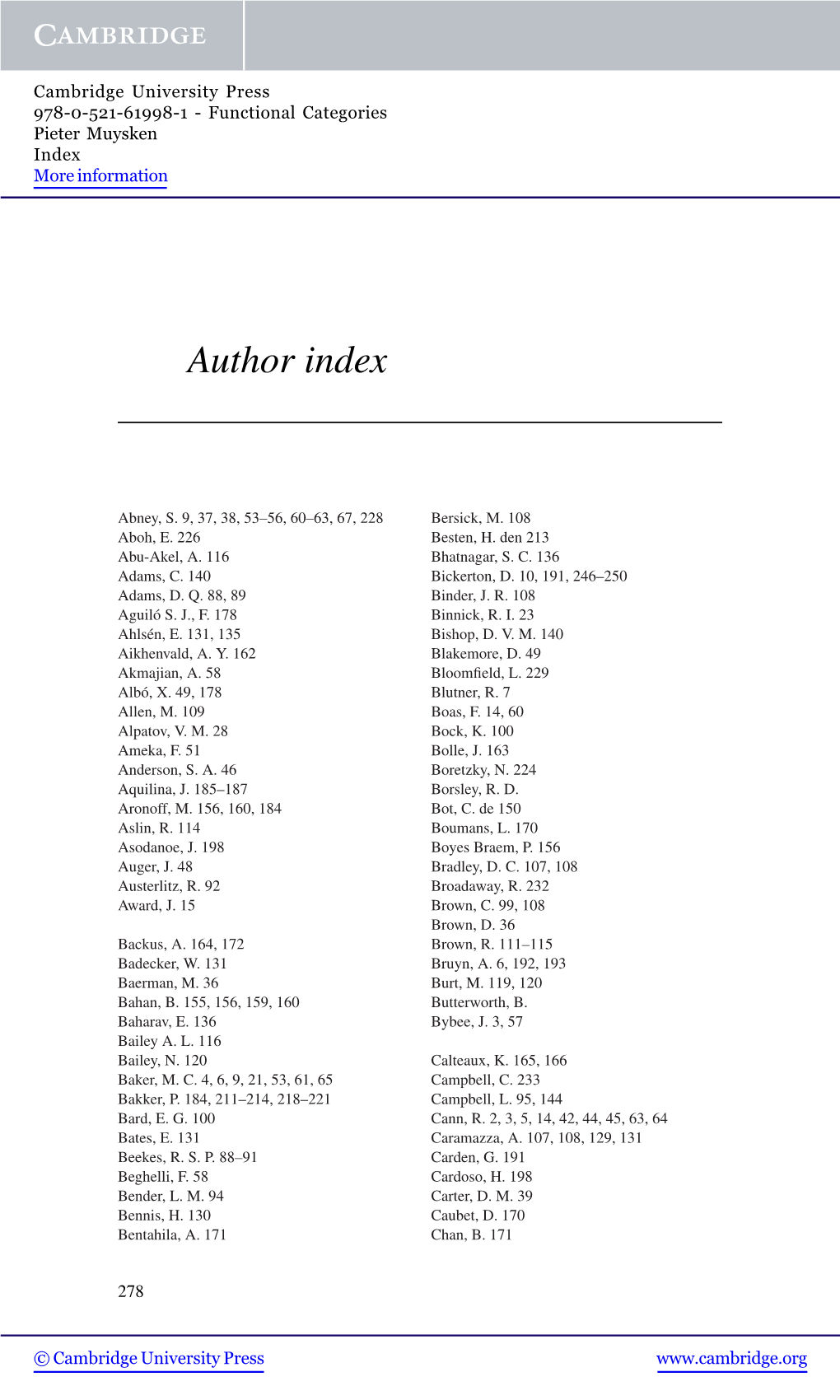 Author Index