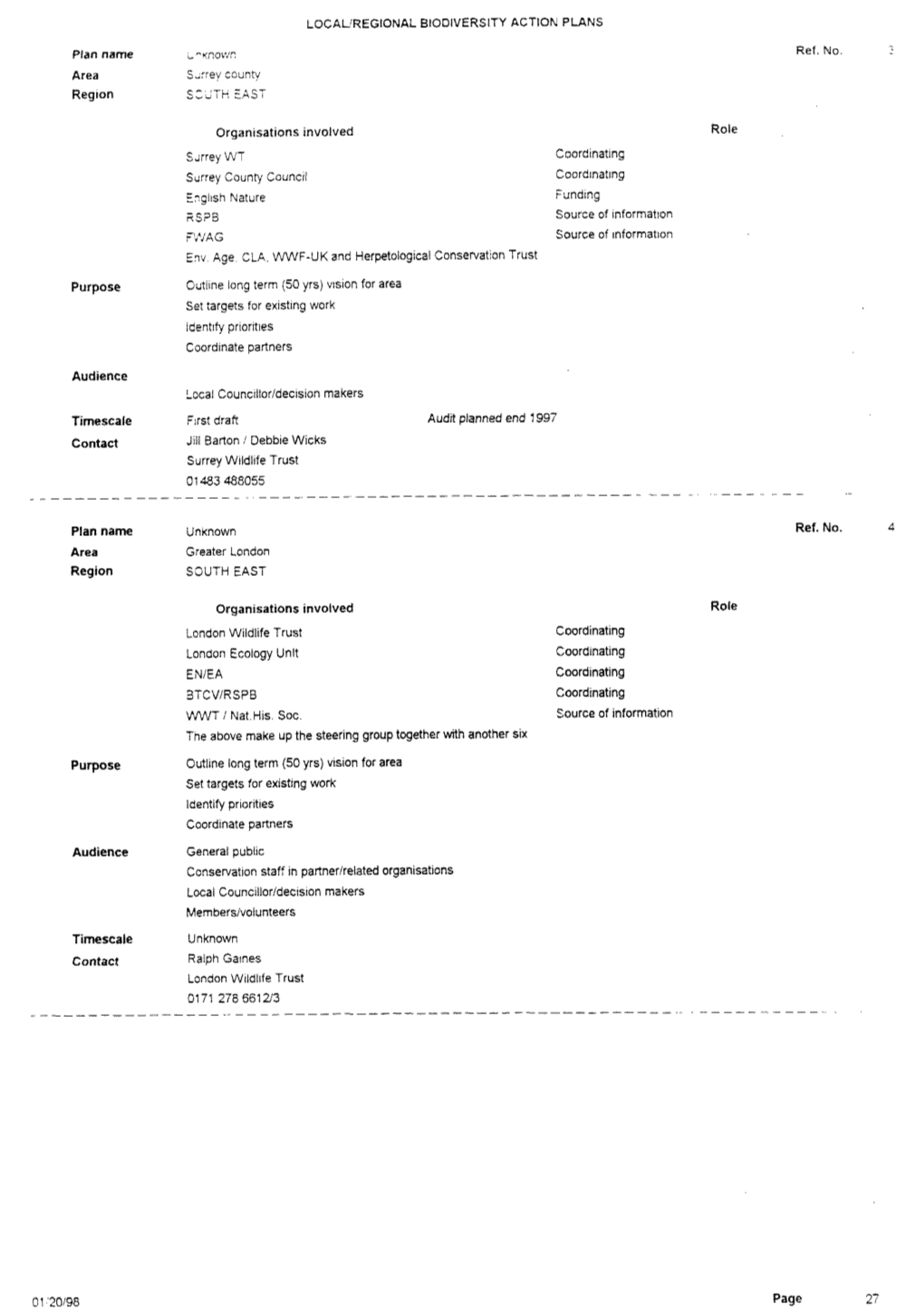 English Nature Research Report