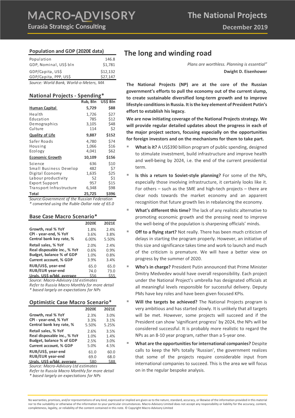 Russia Macro-Politics: Political Pragmatism Or, Economic Necessity