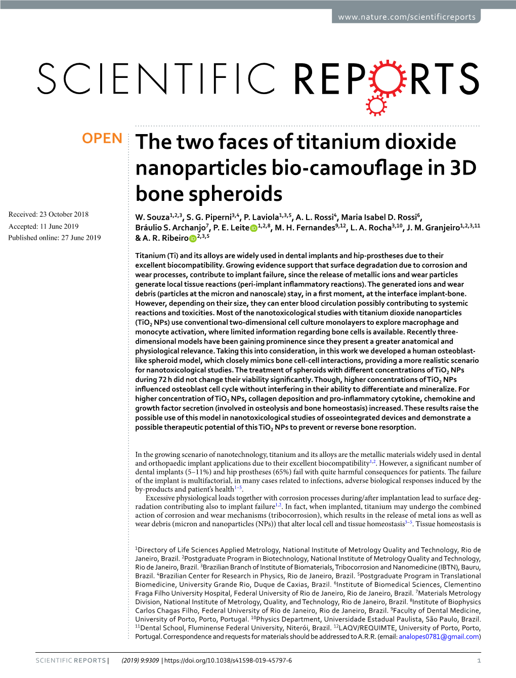 The Two Faces of Titanium Dioxide Nanoparticles Bio-Camouflage in 3D