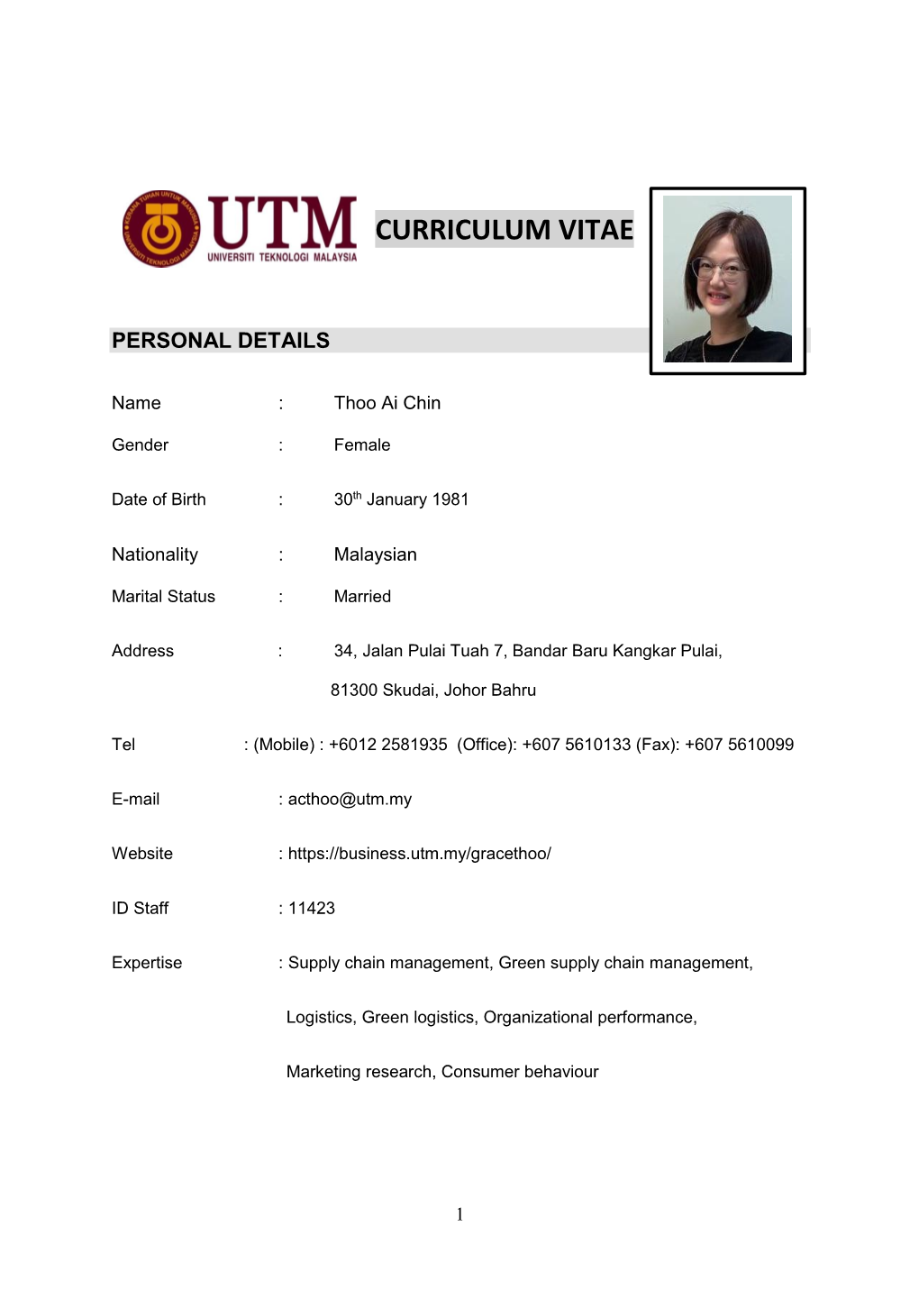 Curriculum Vitae