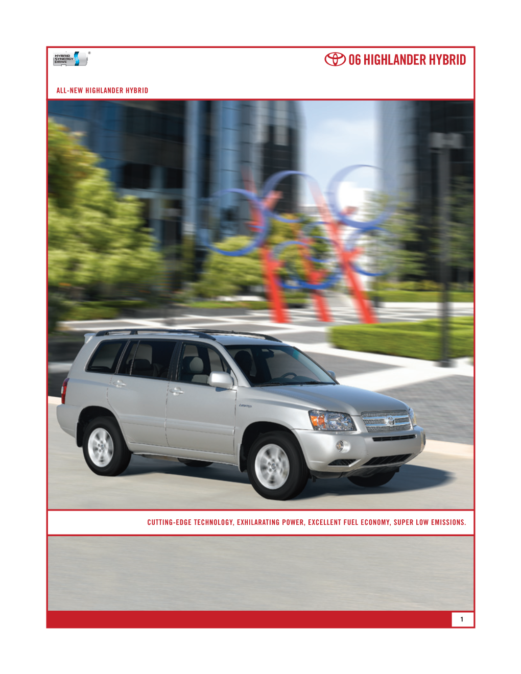 06 Highlander Hybrid Brochure