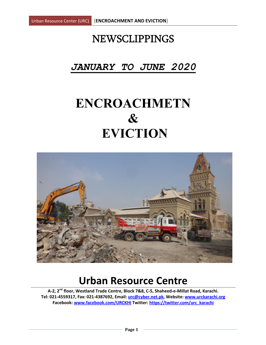 Encroachment and Eviction]
