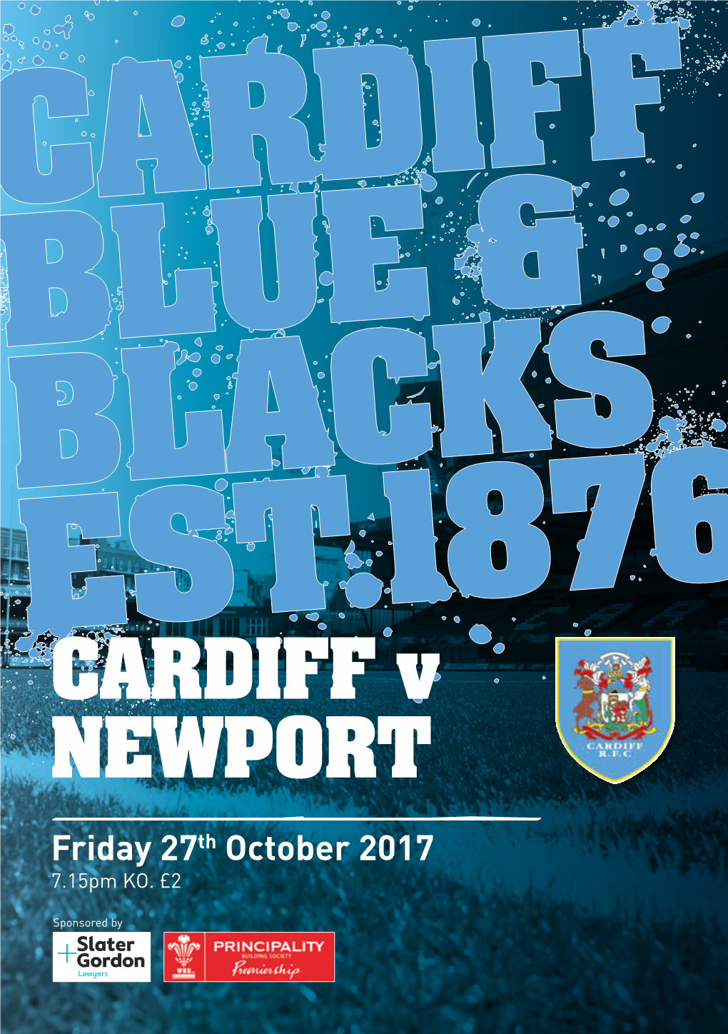 CARDIFF V NEWPORT Friday 27Th October 2017 7.15Pm KO