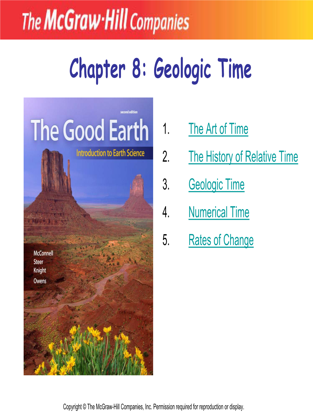 Chapter 8: Geologic Time