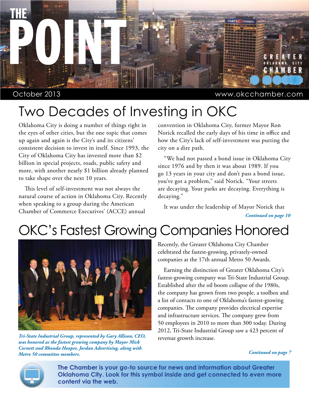 Two Decades of Investing in OKC OKC's Fastest Growing Companies Honored