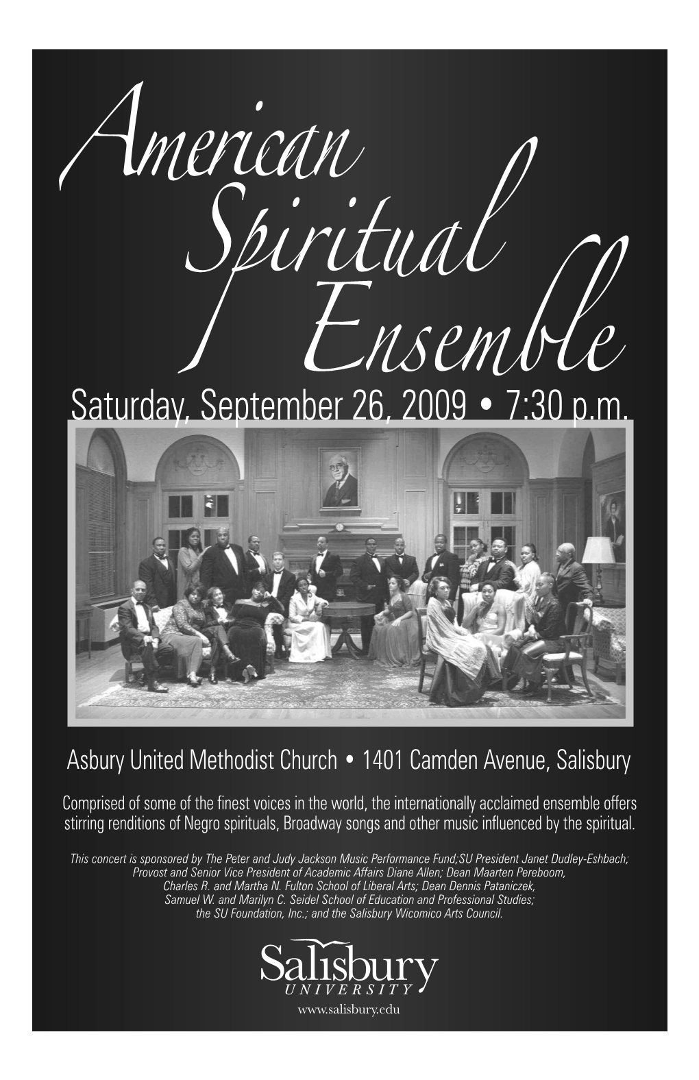 American Spiritual Program Fall 2009