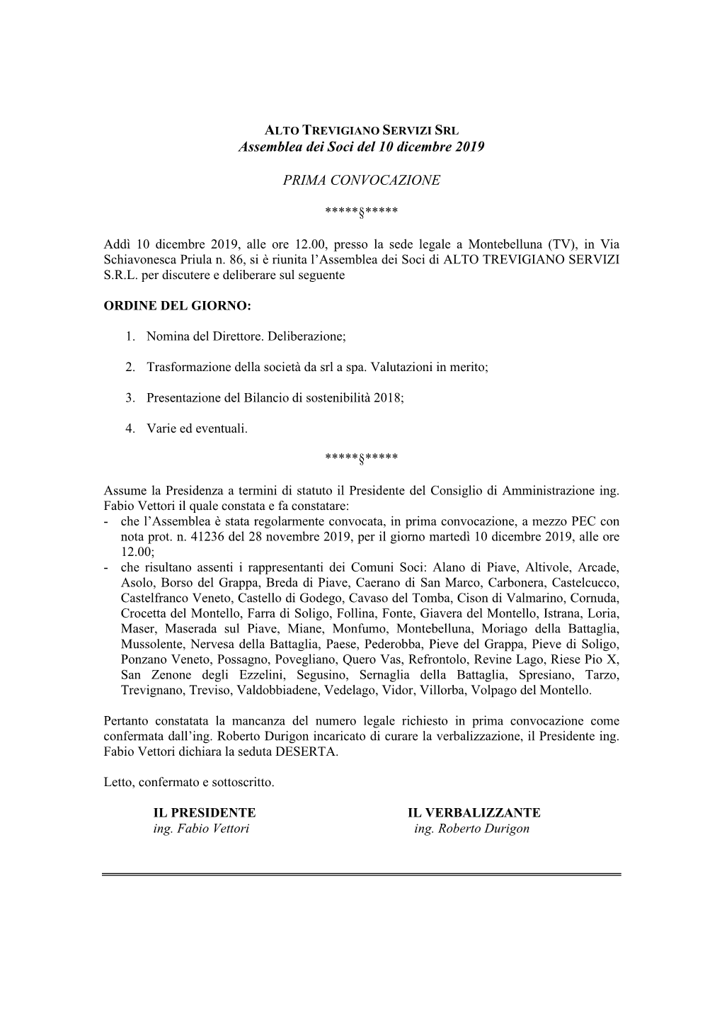 Assemblea Dei Soci 10 Dicembre 2019 1