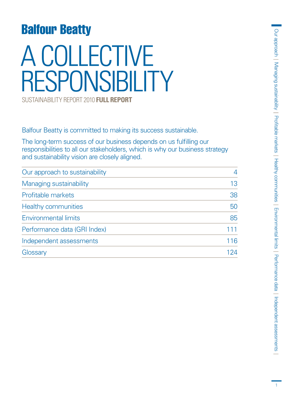 Sustainability Report 2010 Full Report