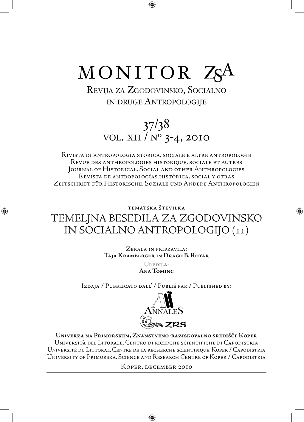 Monitor ZSA, Vol. XII, No. 3-4, 2010