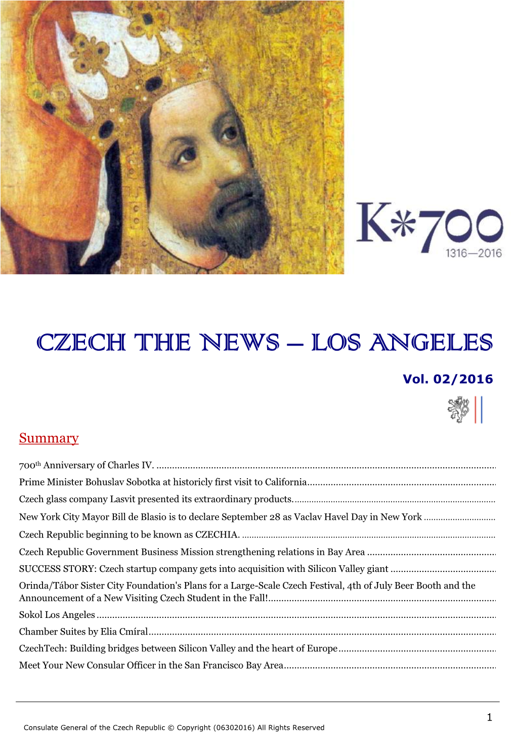 Czech the News – Los Angeles