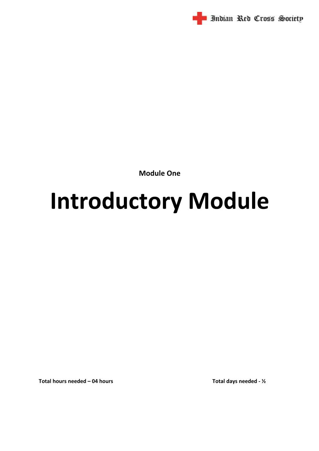 Introductory Module