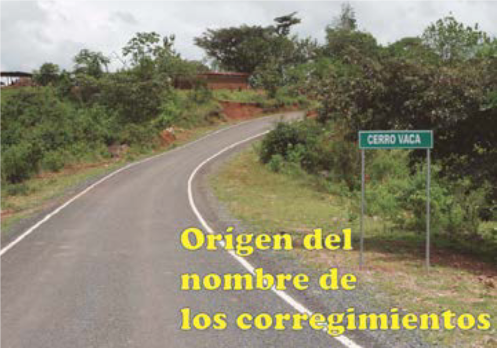 Libro Origen Del Nombre De Los Corregimientos