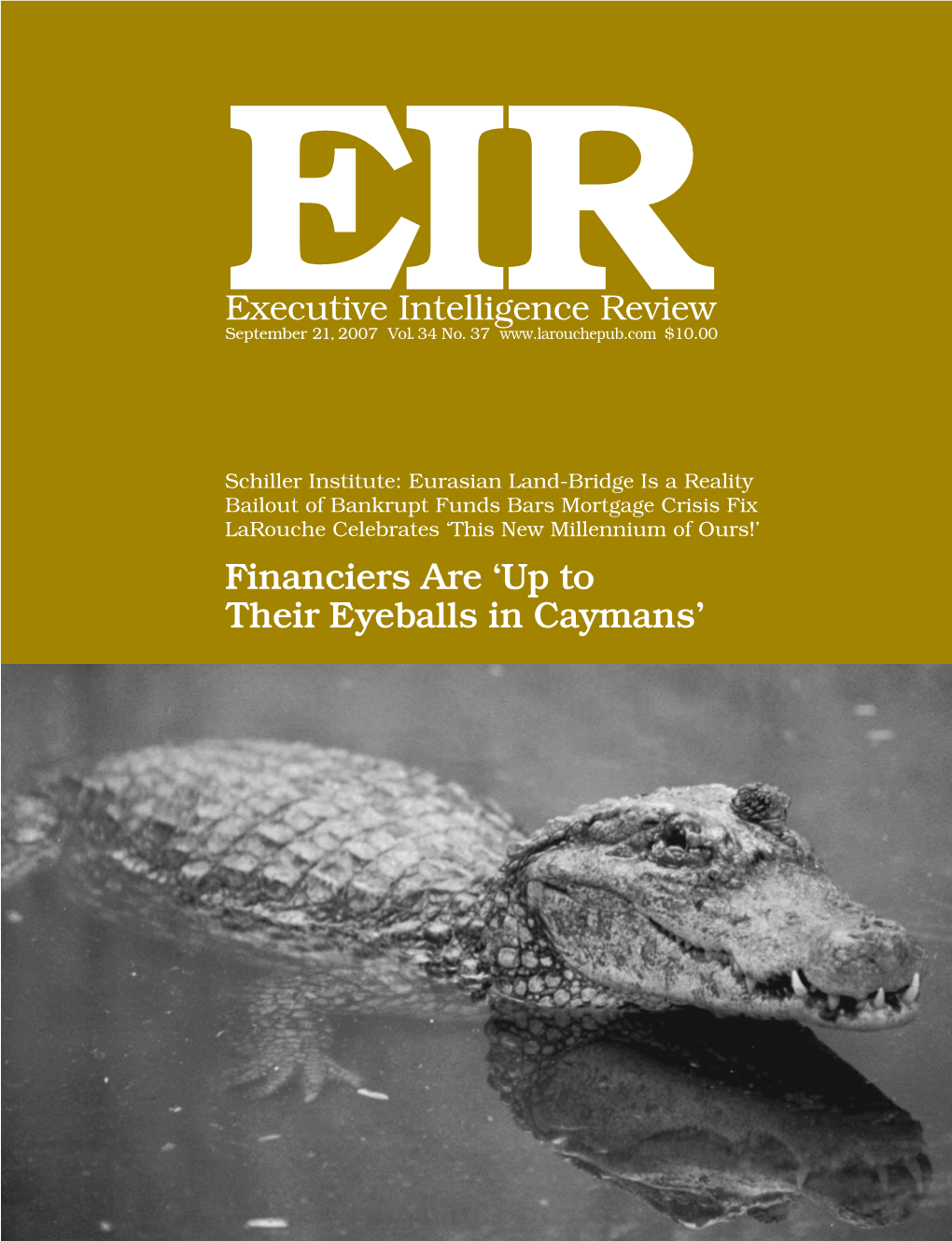 Executive Intelligence Review, Volume 34, Number 37, September