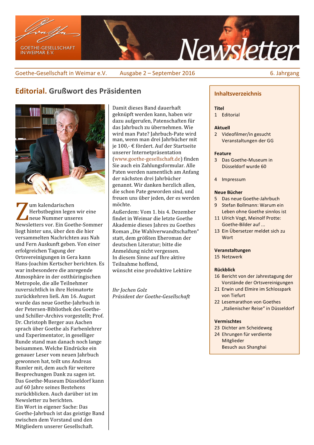 Newsletter Ausgabe 2/2016