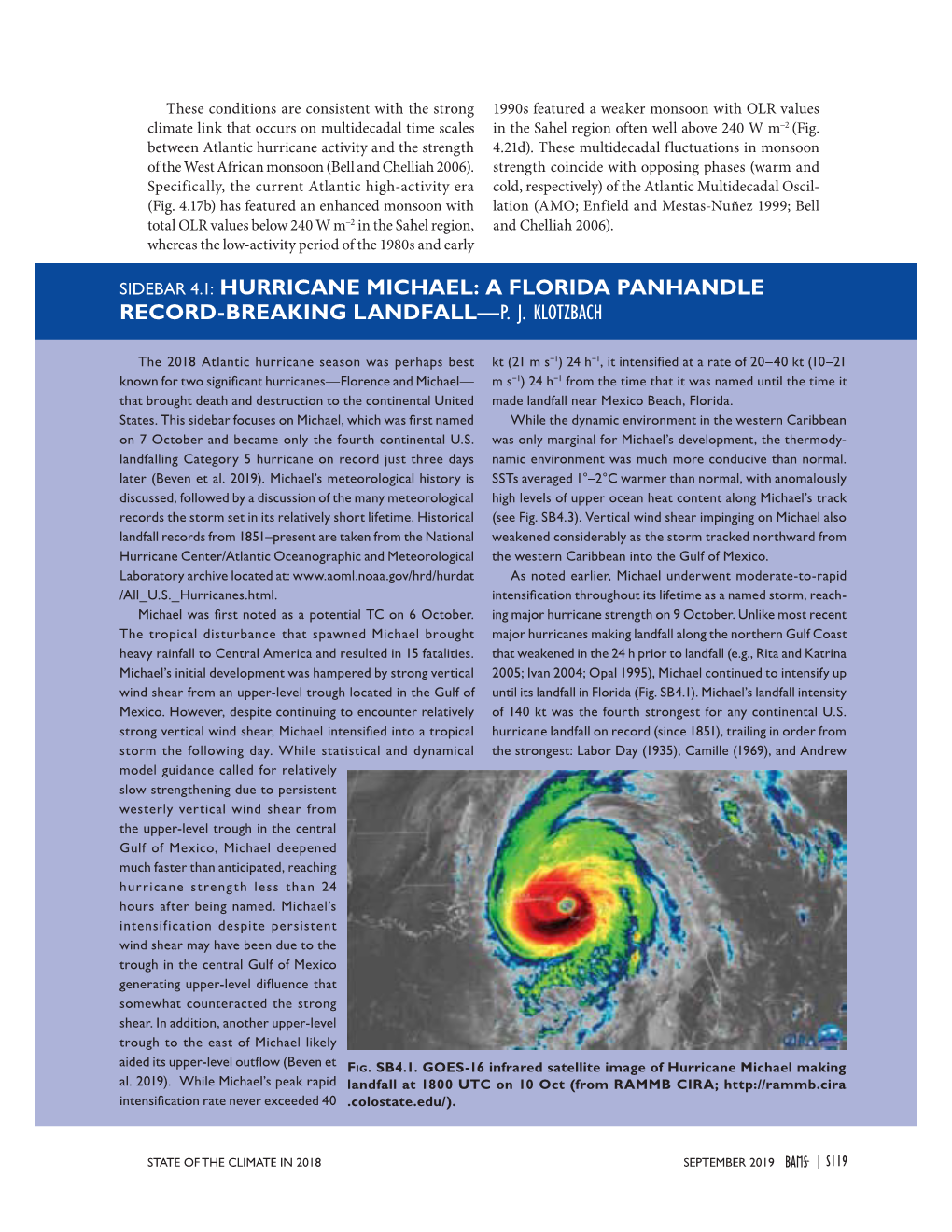 A Florida Panhandle Record-Breaking Landfall—P