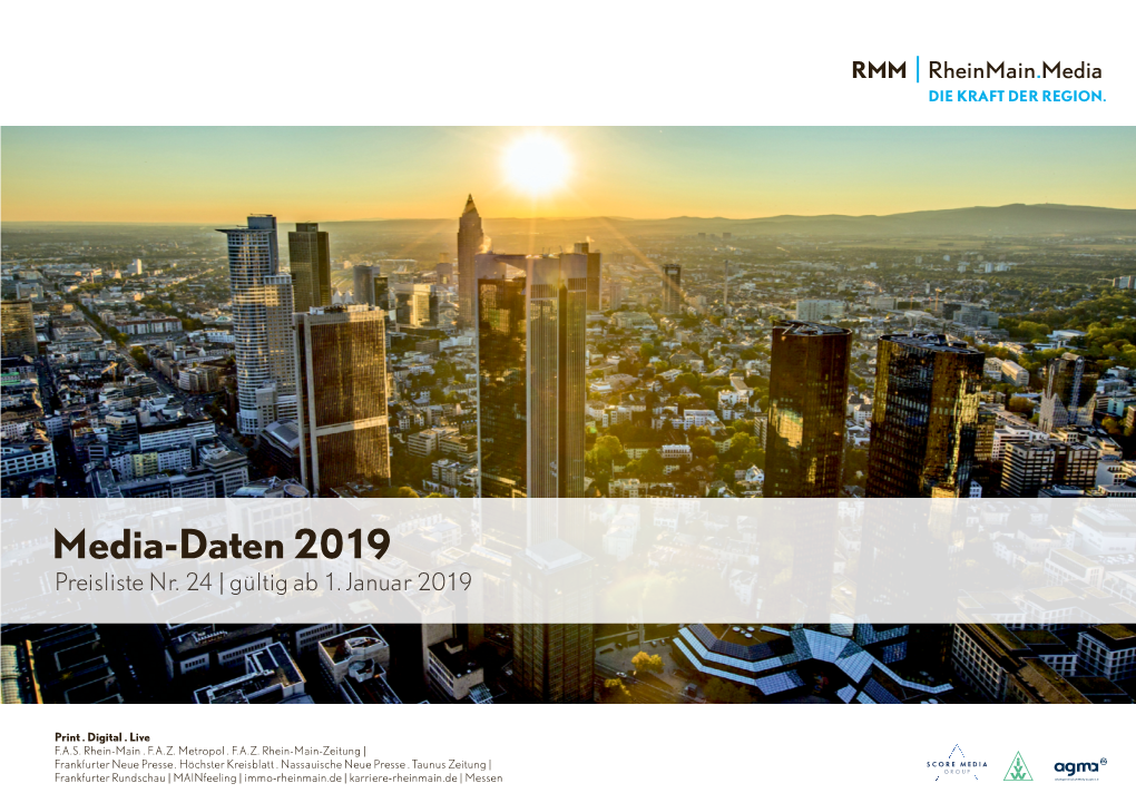 Media-Daten 2019 Preisliste Nr