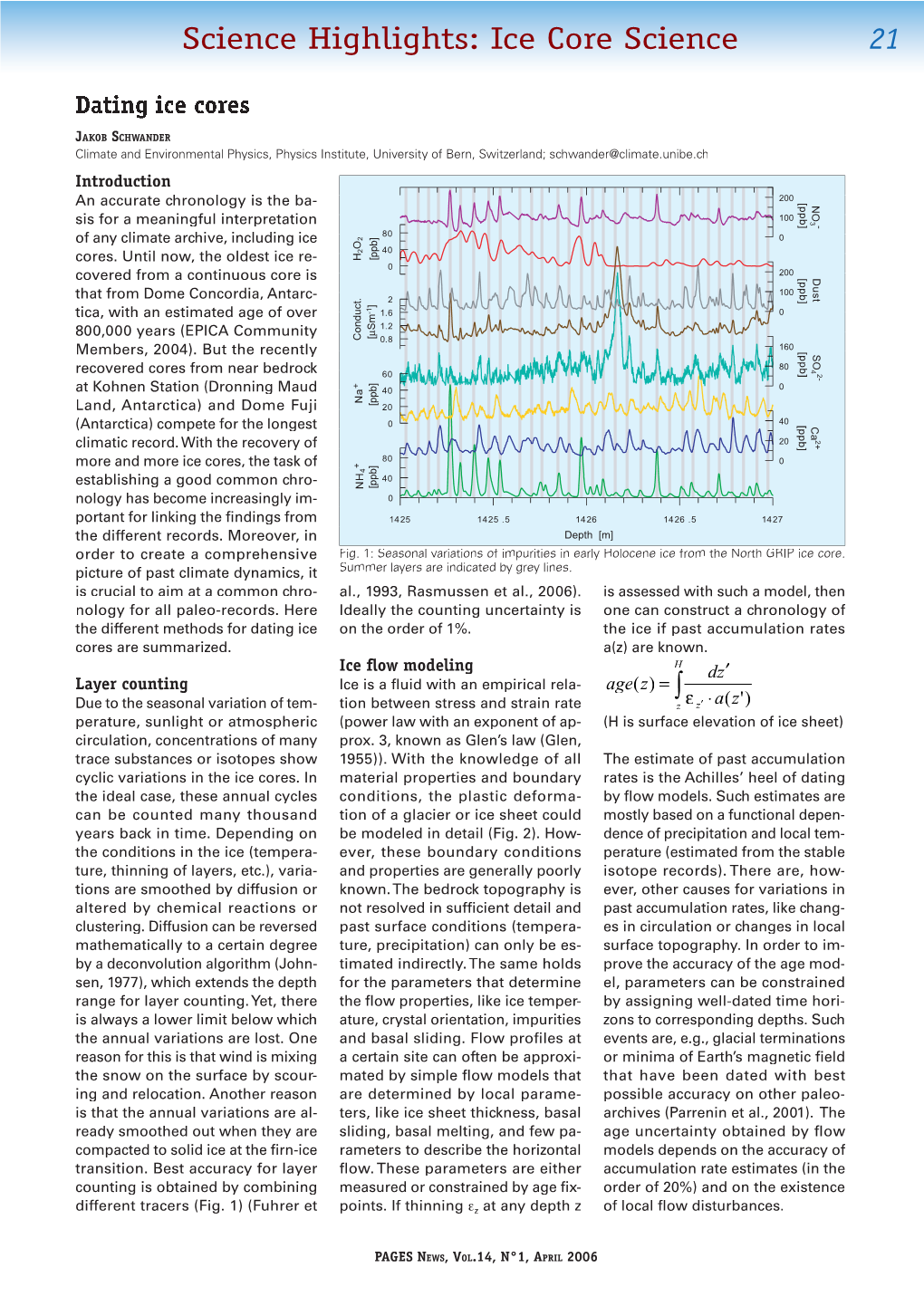 Ice Core Science 21