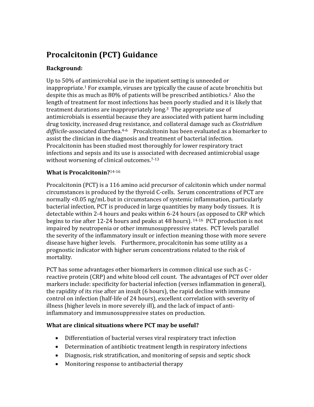 Procalcitonin (PCT)