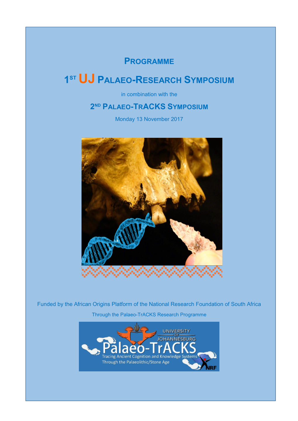 1St Uj Palaeo-Research Symposium