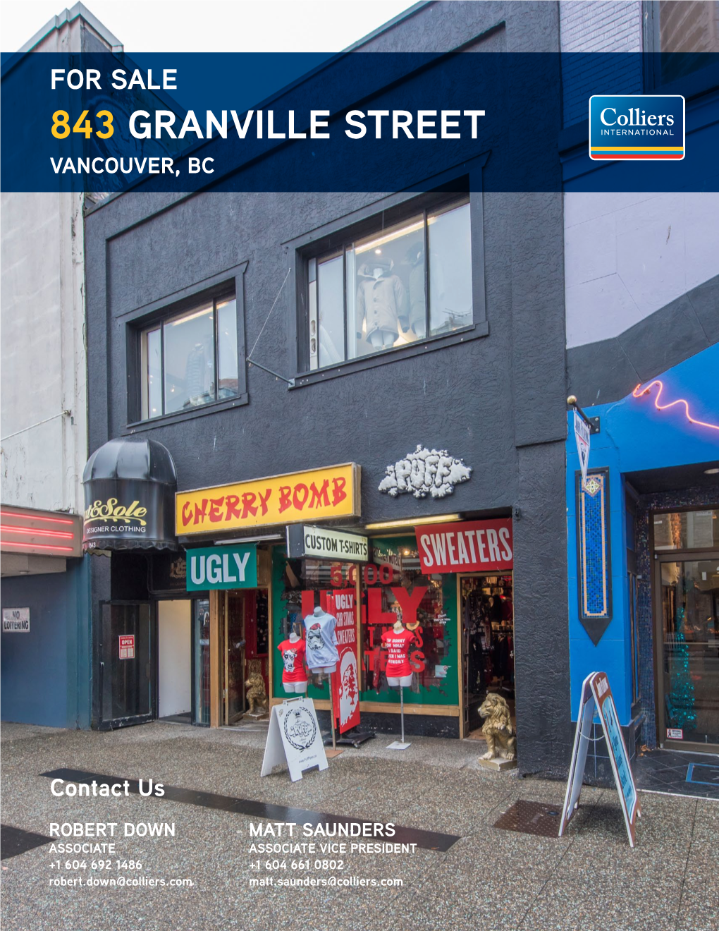 843 Granville Street Vancouver, BC