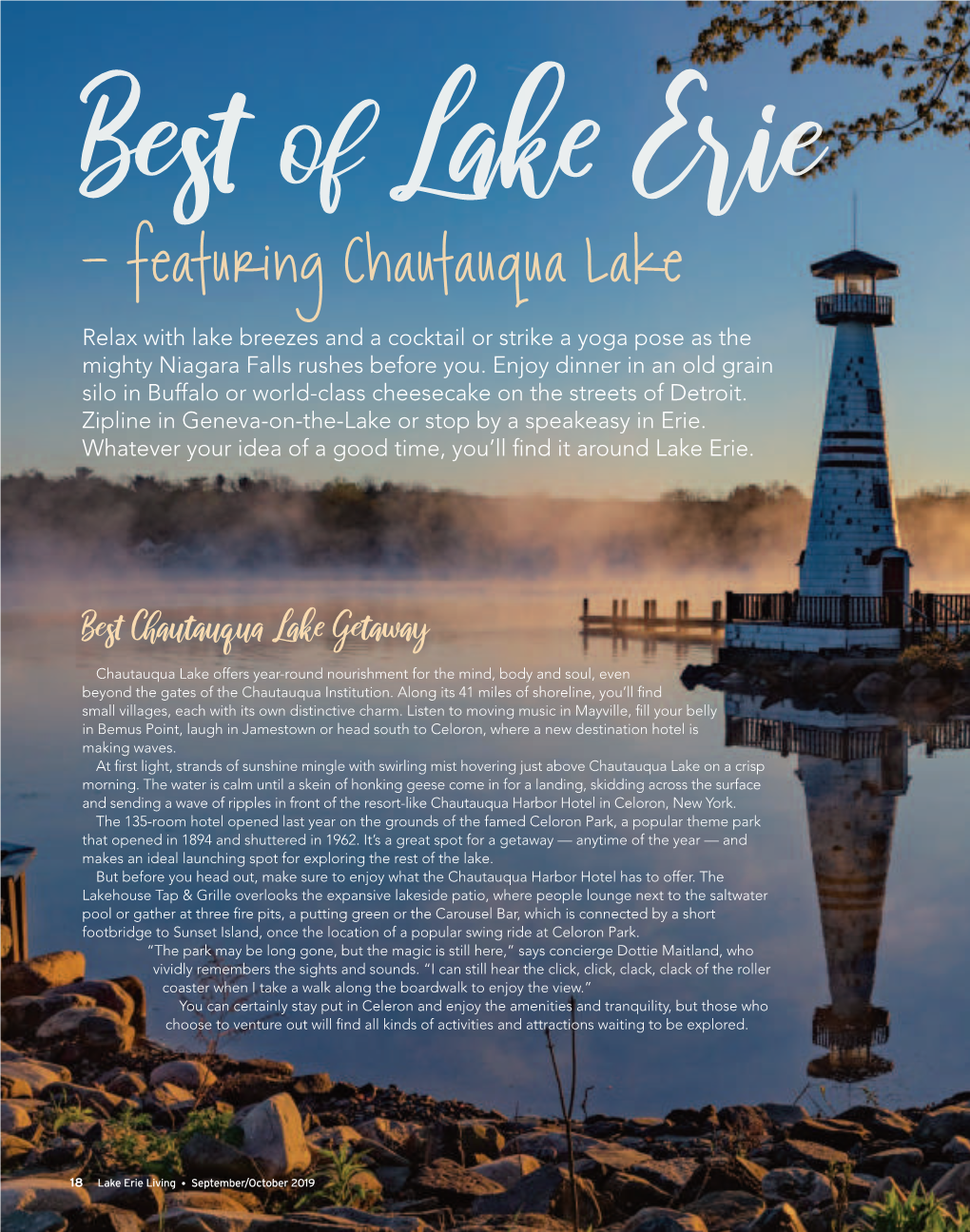 Featuring Chautauqua Lake, Lake Erie Living Magazine