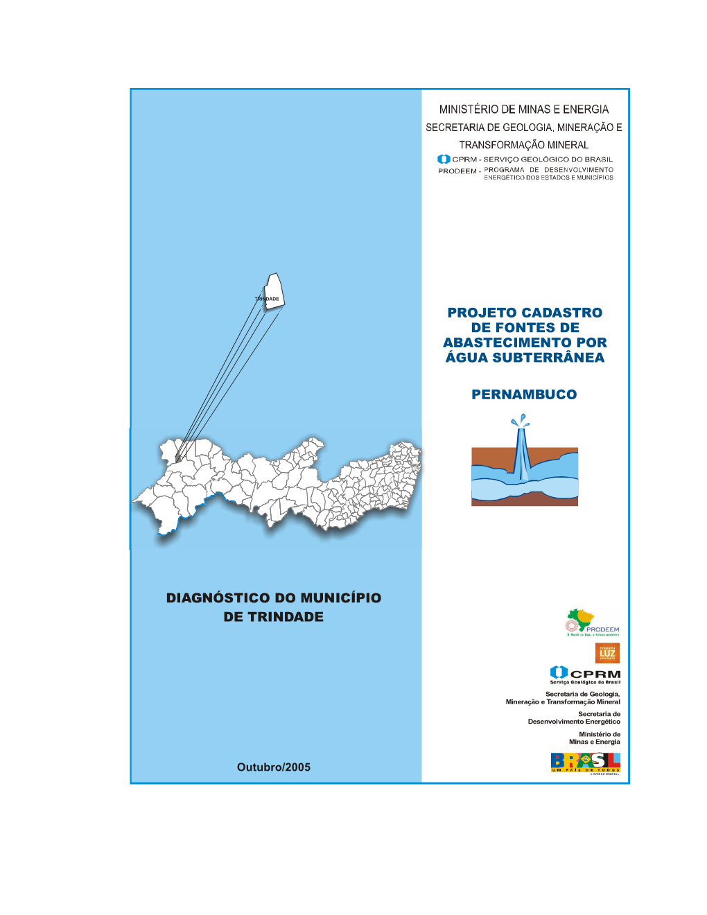 Diagnóstico Do Município De Trindade Pernambuco Projeto Cadastro De Fontes De Abastecimento Por Água Subterrânea
