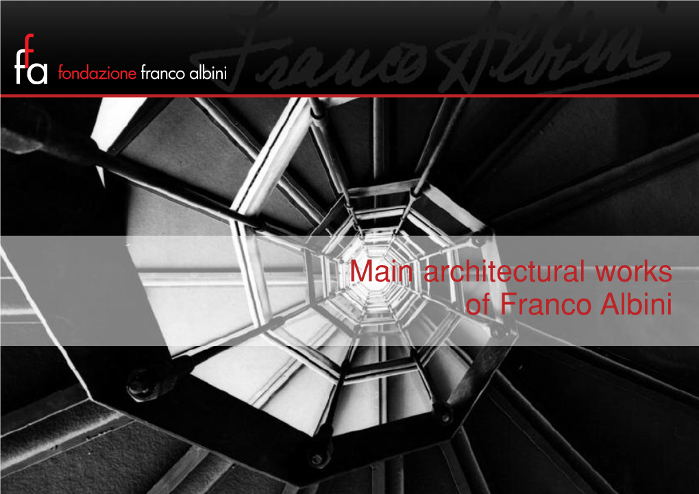 Main Architectural Works of Franco Albini 1931 - 1945 Work Description Period