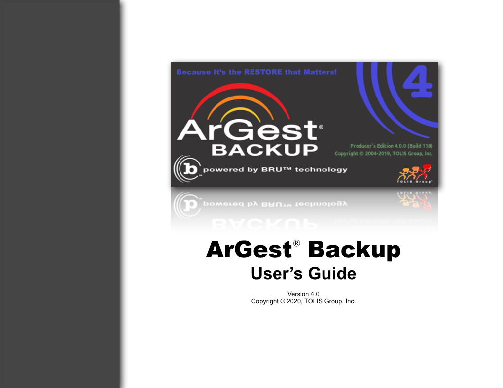 Argest® Backup User Guide