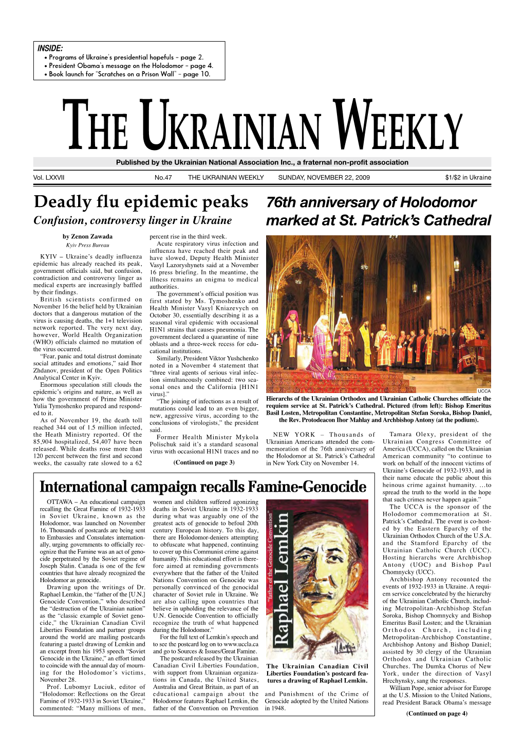 The Ukrainian Weekly 2009-47.Pdf