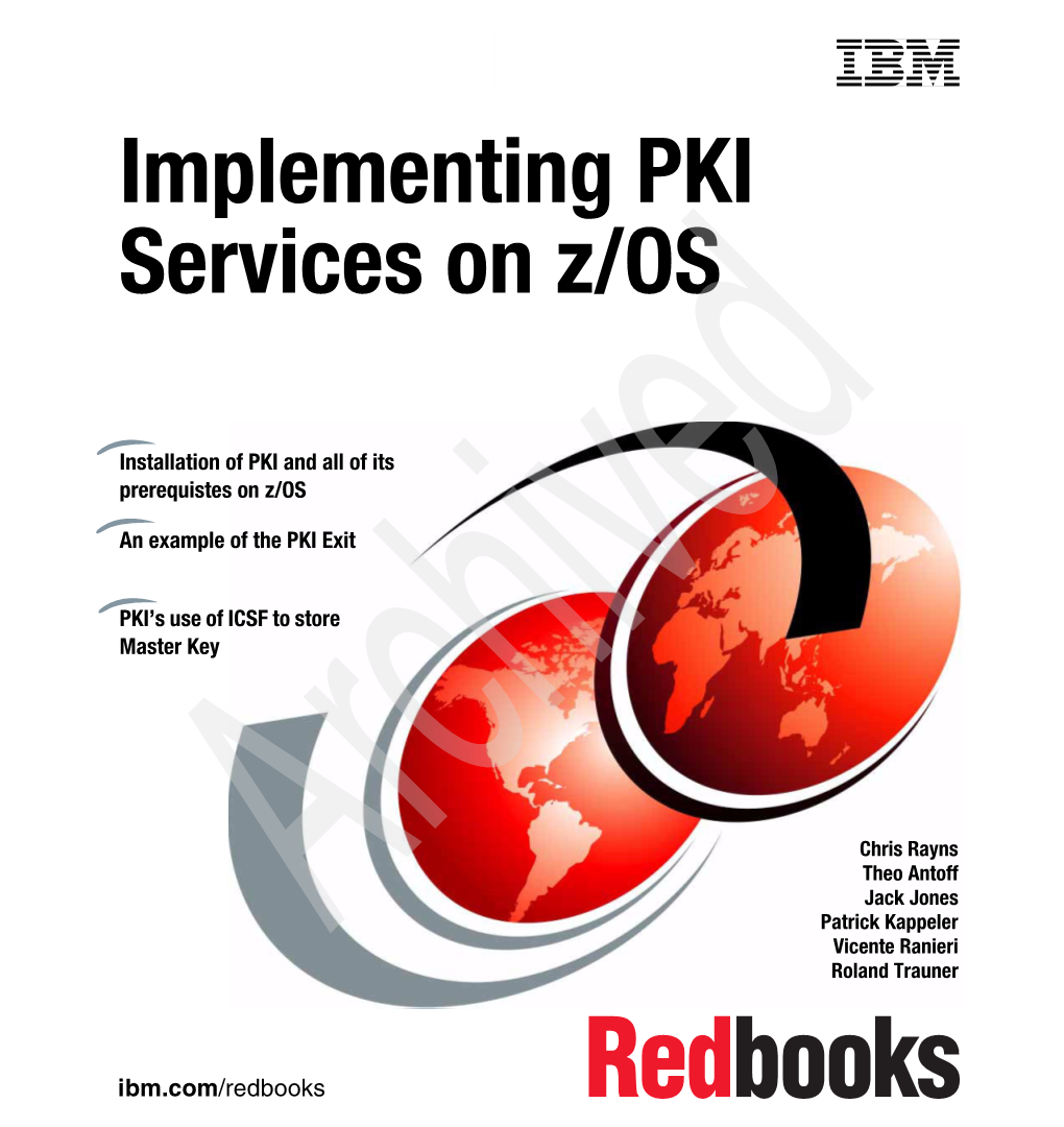 Implementing PKI Services on Z/OS