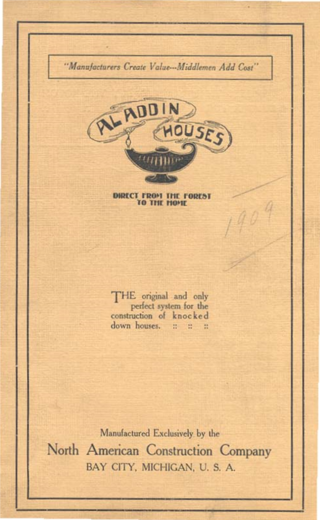 Aladdin Annual Sales Catalog: Spring 1909