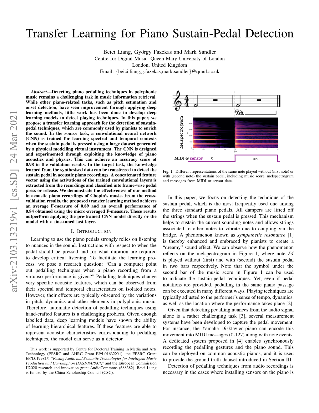 Transfer Learning for Piano Sustain-Pedal Detection