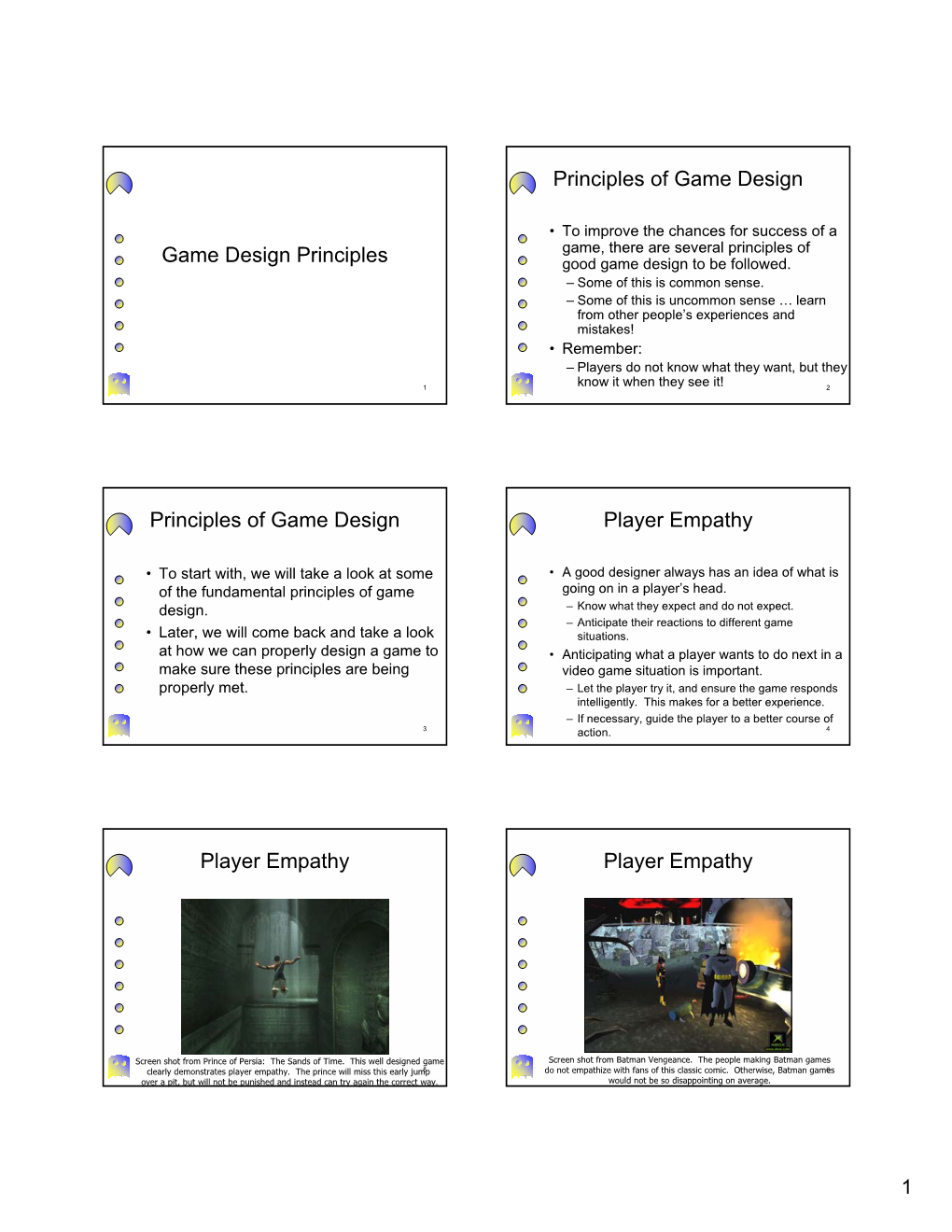 Principles of Game Design