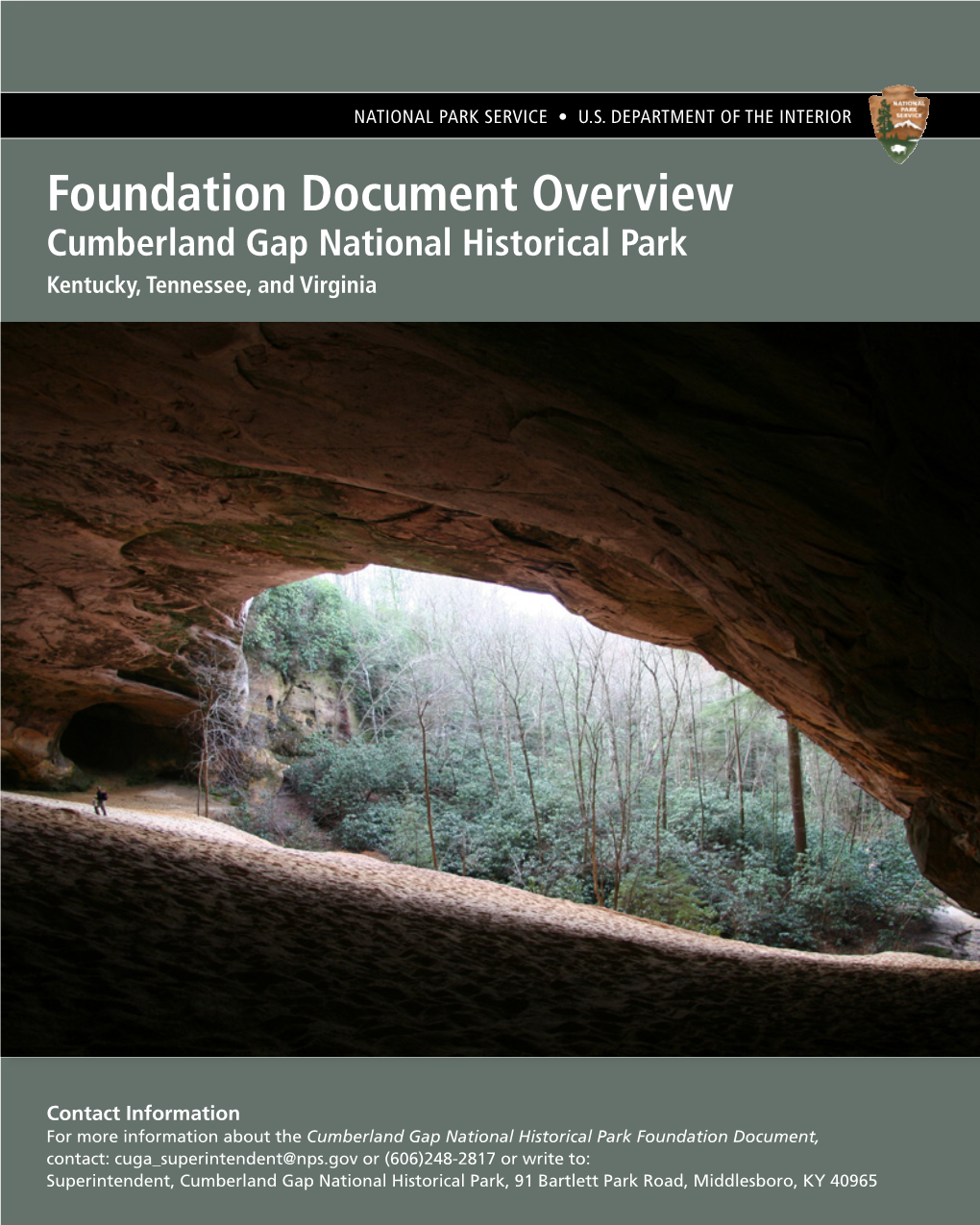 Cumberland Gap National Historical Park Foundation Document Overview