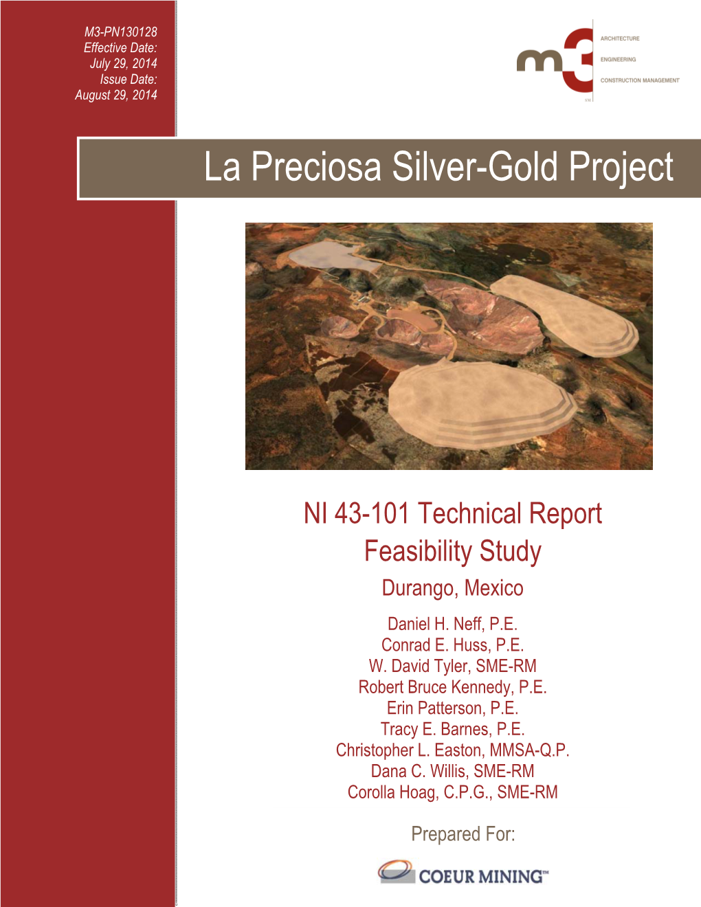 La Preciosa Silver-Gold Project