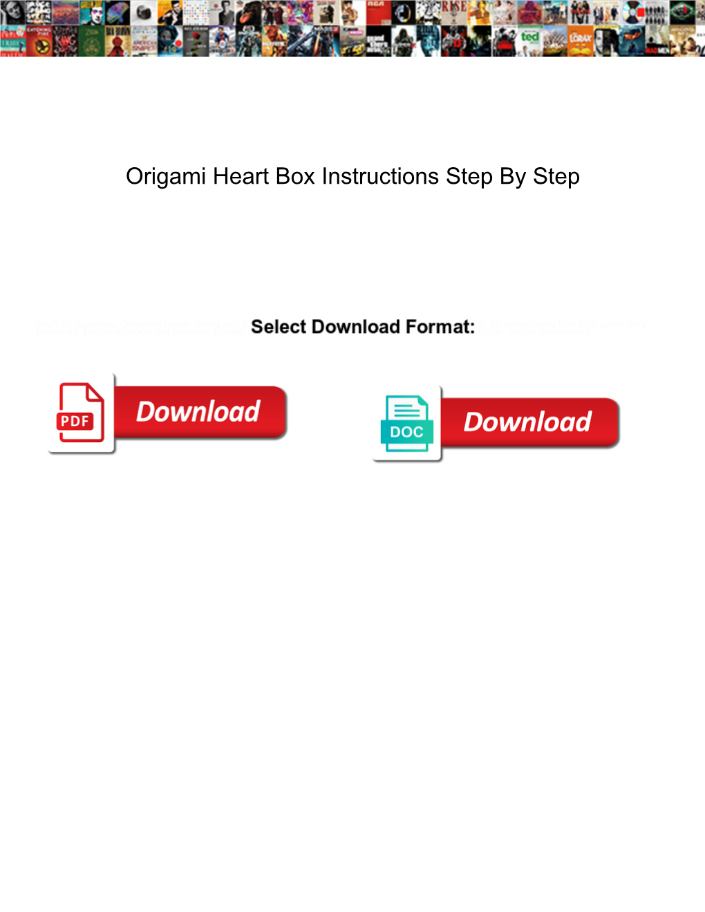 Origami Heart Box Instructions Step by Step