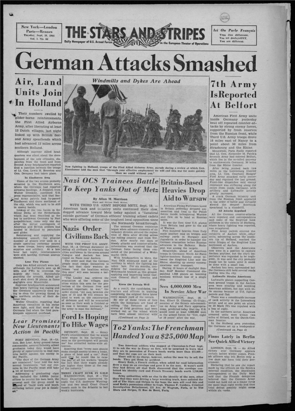 German Attacks Smashed
