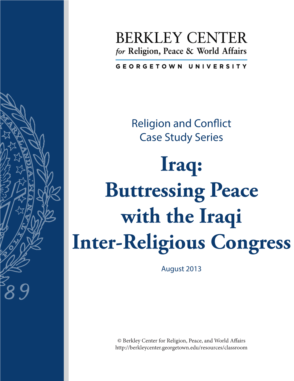 Iraq: Buttressing Peace with the Iraqi Inter-Religious Congress