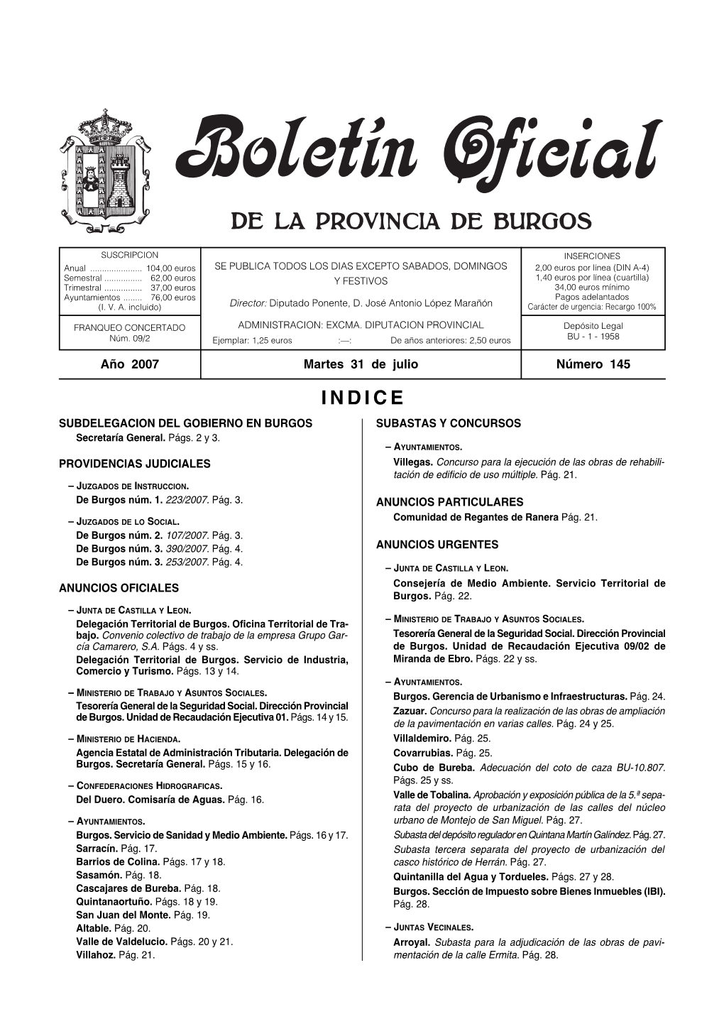 Boletín BOPBUR