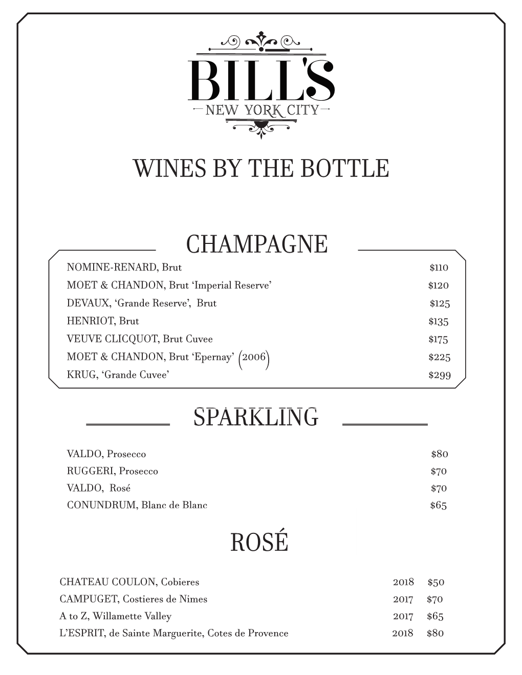 Wines by the Bottle Champagne Sparkling Rosé