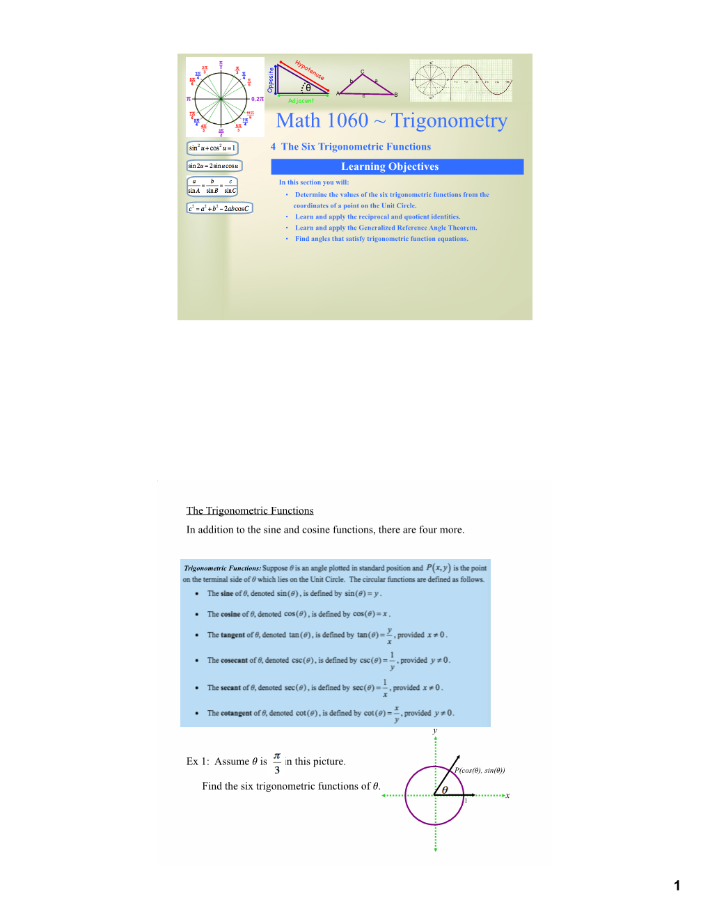 Trigonometric Functions