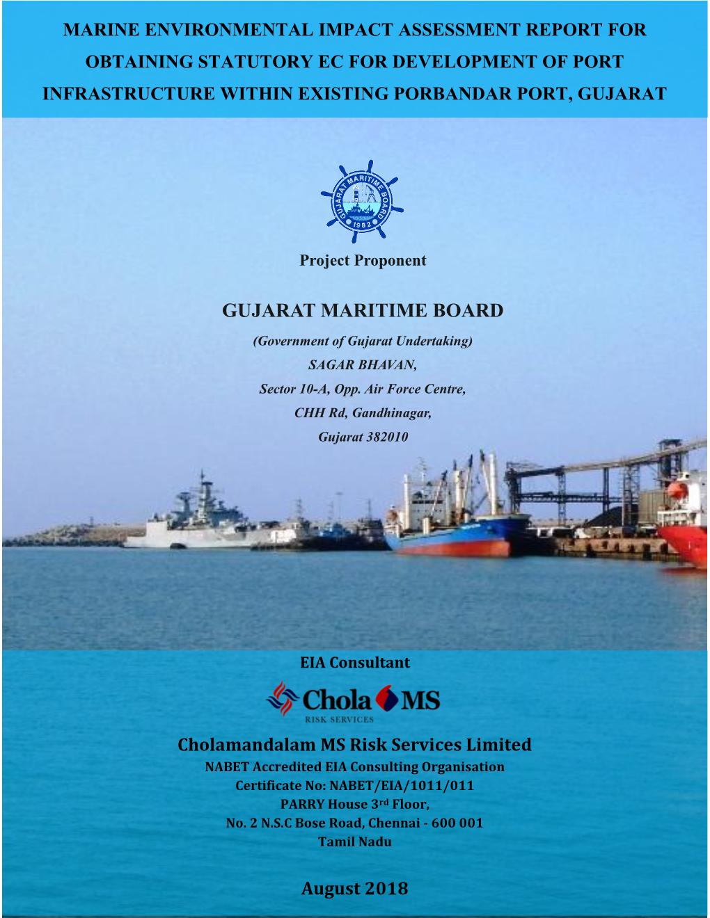 GUJARAT MARITIME BOARD (Government of Gujarat Undertaking) SAGAR BHAVAN, Sector 10-A, Opp