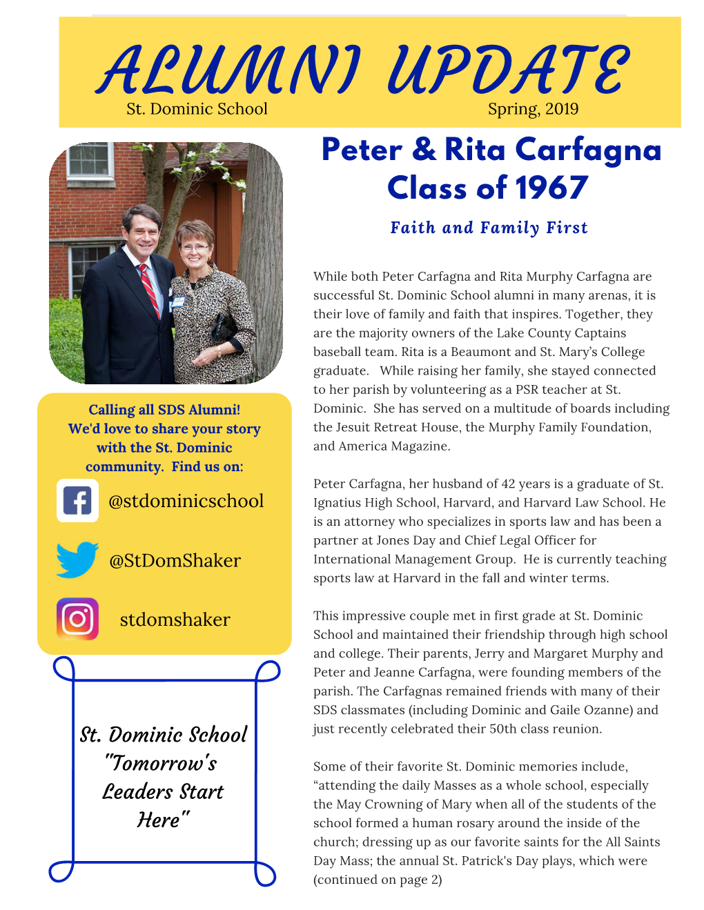 Alumni News Spring 2019